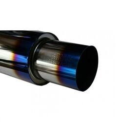 Mugen Yanık Uçlu Egzoz Performans Giriş 5 Cm Çıkış 10 Cm