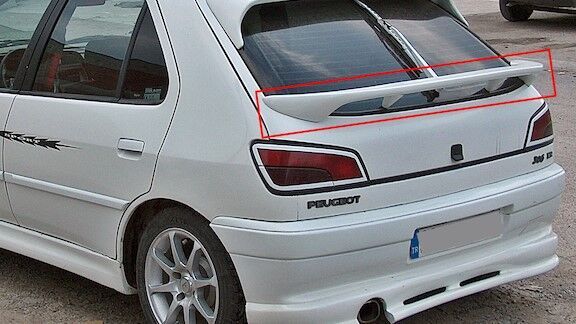 Peugeot 306 Uyumlu Yedek Parça Cam Altı Spoiler