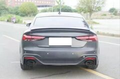 Audi A5 2021+ İçin Uyumlu 4 Kapı RS5 Arka Tampon Difüzör Egzoz Set