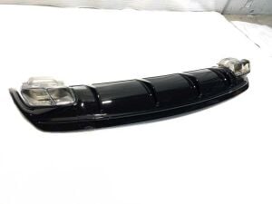 Mercedes W117 CLA 45 2016-2019 Uyumlu Yedek Parça Difüzör Silver Egzoz Seti