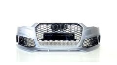 Audi A6 2015-2018 İçin Uyumlu Rs6 Ön Tampon Panjur Seti (Krom Çerçeve)