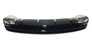 Mercedes W117 CLA 45 2016-2019 Uyumlu Yedek Parça Difüzör Siyah Egzoz Seti