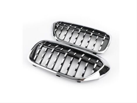 Bmw G30 2017+ Uyumlu Yedek Parça Diamond Böbrek Panjur Krom Çerçeve