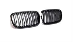 Bmw X5-X6 E70 (2008-2014) M Böbrek Çift Çizgi Panjur Piano Black