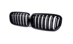 Bmw X5-X6 F15 (2015-2018) M Böbrek (Çift Çizgi Panjur) Piano Black