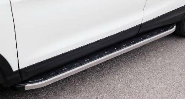 Nissan Navara 2010-2016 Uyumlu Yedek Parça Off Road Yan Basamak (Quantum Grey) Gri AQM4WD