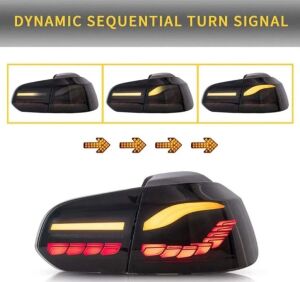 Volkswagen Golf 6 Uyumlu Yedek Parça Dragon Led Stop (Smoke)