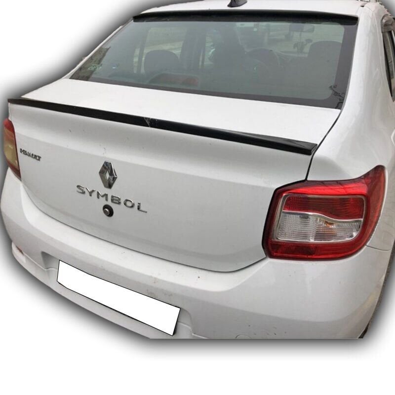 Renault Clio Symbol 2013 - 2016 Uyumlu Yedek Parça Spoiler Boyasız