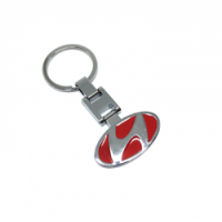 Hyundai Logolu Kırmızı Metal Anahtarlık