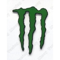 Monster Energy Yapıştırma Yeşil Siyah Bagaj ve Çamurluk Logosu