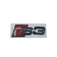 S3 Metal Bagaj Logosu Kırmızı-Siyah