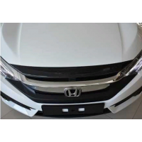 Honda Civic Fc5 2016-2020 Ön Panjur Üst Kaplama Karbon