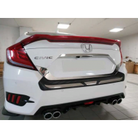 Honda Civic Fc5 2016-2020 Bagaj Kapağı Plaka Çerçevesi 2 Parça
