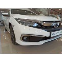 Honda Civic Fc5 2019-2021 Ön Sis Kaşı Kaplaması Nikelaj (makyajlı Kasa)