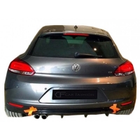 Volkswagen Scirocco 2009 - 14 Difüzör Sol Çift Çıkış Plastik Boyasız