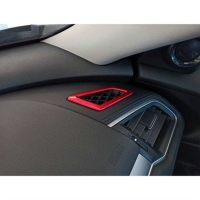 Honda Civic Fc5 2016-2020 Hava Menfez Kaplama 2 Parça Kırmızı