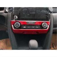 Honda Civic Fc5 2016-2020 Klima Panel Kaplama - Kırmızı