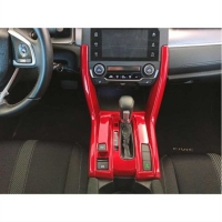 Honda Civic Fc5 2016-2020 Yeni Stil Vites Konsol Kaplama - Kırmızı