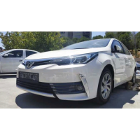 Toyota Corolla 2013-2016 Ön Sis Çıta Kaplama Nikelaj 2 Parça