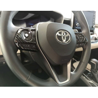 Toyota Corolla 2019+ Direksiyon Kenar Kaplama - Karbon