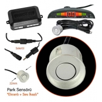 Park Sensörü Led Ekran Ve Türkçe Uyarı Gri