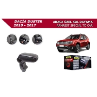 Dacia Duster 2010-2017 Araca Özel Kol Dayama Siyah