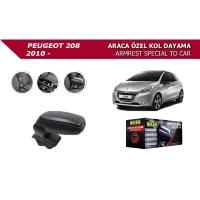 Peugeot 208 2012- Araca Özel Kol Dayama Siyah