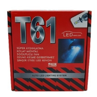 T61 Xenon Led Ampul H7 12V / 40W / 10000 Lumens