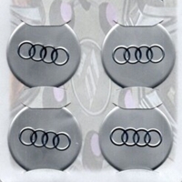 Audi Gri Alüminyum Yapıştırma Jant Göbeği 4Lü 60mm