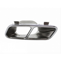 Mercedes W176 16-18 A45 Difüzör & Egzoz Seti (Parlak Siyah) - Silver Egzoz İle (Amg Paket İçin)