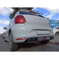 Volkswagen Mk5 Polo 2014-2017 Reflektörlü Silver Difüzör