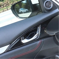 Honda Civic Fc5 Uyumlu Kapı İç Açma Kolu Kaplama Kalın Tip (Karbon)