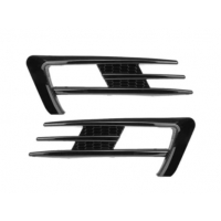 Volkswagen Golf 7 2012-2016 İçin Uyumlu GTI Ön Tampon Bıçakları - Piano Black