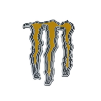 Monster Energy Yapıştırma Sarı Bagaj ve Çamurluk Logosu