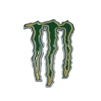 Monster Energy Yapıştırma Yeşil Bagaj ve Çamurluk Logosu