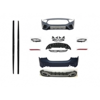 Mercedes W177 HB A Serisi İçin Uyumlu Amg Set ( Ön Arka Tampon-Diamond Panjur-Marşpiyel-Egzozlar)