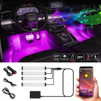 Akıllı Uygulama Bt Kontrolü ile Iç Araba Işıkları 4 Adet