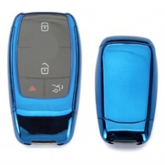 Mercedes W213 2 Parça Silikon Kumanda Kabı Mavi