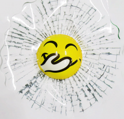 Emoji Toplu 3 Boyutlu Kırık Cam Sticker