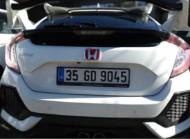 Honda Cıvıc Fc5 2016-2020 Arka Logo Kırmızı