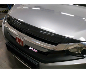 Honda Cıvıc Fc5 2016-2020 Ön Panjur Ust Kaplama Karbon