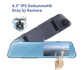 4.3" inch IPS Dokunmatik Araç İçi Ekranlı Ayna