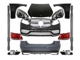 Mercedes W212 İçin Uyumlu Makyajlı E63E Çevirme Facelift Bodykit ( Far-Stop-Kaput vw Çamurluk Dahil)
